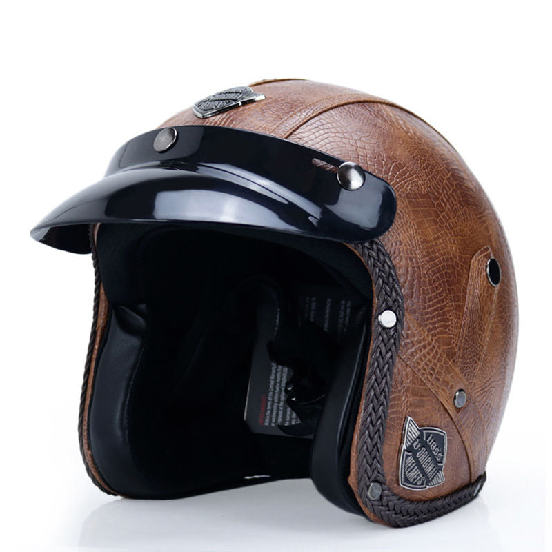 Optimize product title: Retro Male Motorcycle Helmet