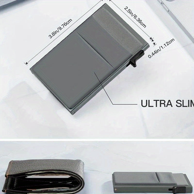 Men's RFID Blocking Ultra-Slim Wallet with Coin Slot