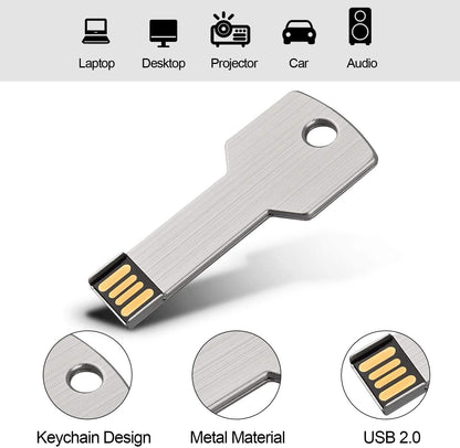 16GB Metal KeyStick USB Flash Drive Stylish Portable Data Storage