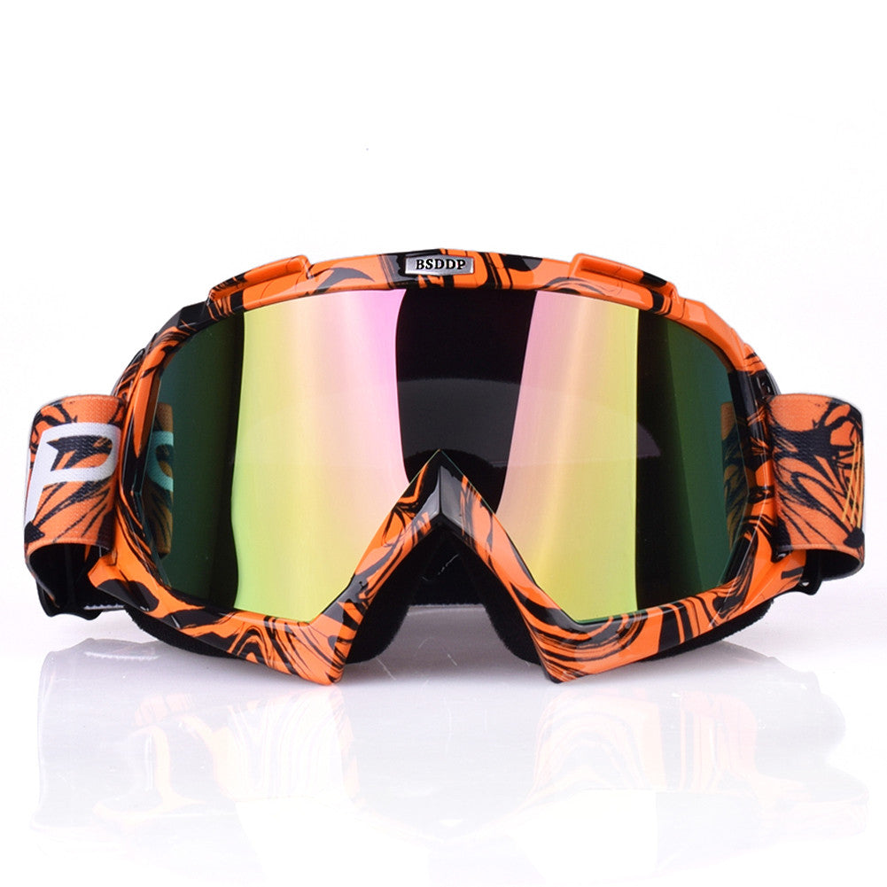 Anti-fall Motorcycle Riding Goggles for Off-road Racing Helmet - Wind and Sand Ski Glasses