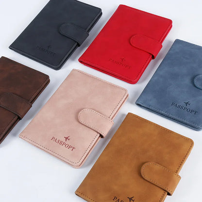 Leather Passport Holder Covers Case Waterproof Travel Credit Card Wallet Cute Passport Book for Women/Men Passport Cover