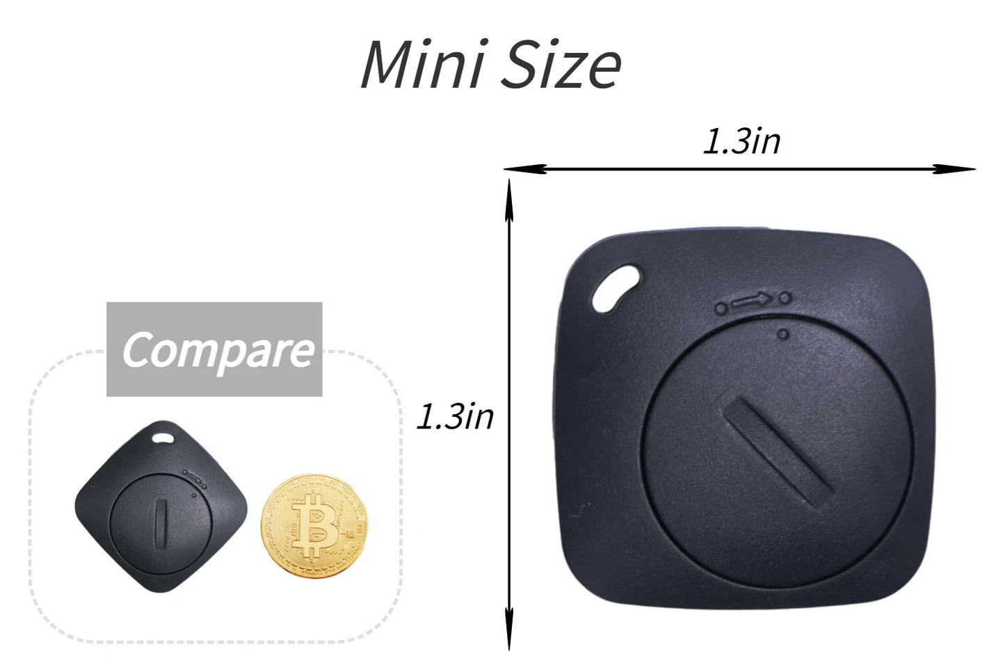 Bluetooth-Compatible Pet GPS Tracker Mini Anti-Lost Smart Tag Wallet Key Finder for Kids Dog Cat IOS-Only