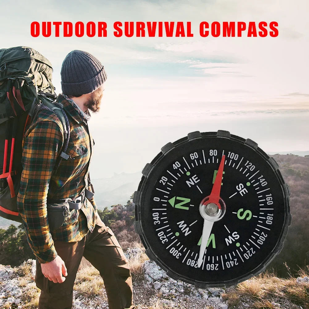 Portable 45mm Handheld Compass for Outdoor Sports Climbing Hiking Camping Navigation Emergency Survival Tool