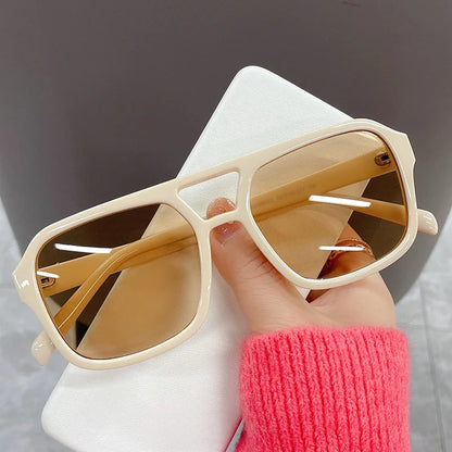 Fashion Square Sunglasses for Women - Classic Outdoor Eyewear