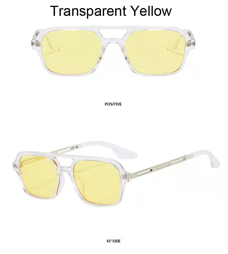 New Small Square Sunglasses - Retro Candy Colors for Women