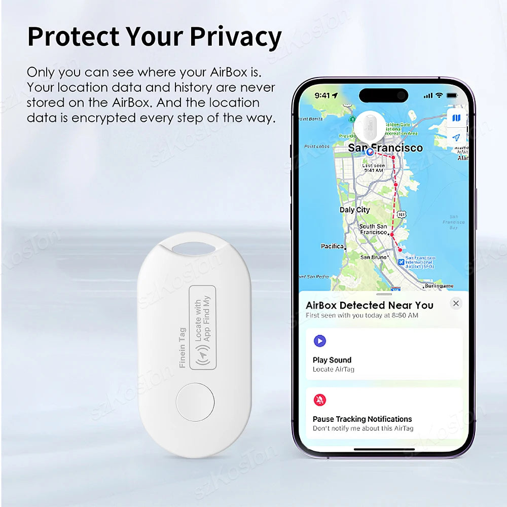 Mini GPS Tracker For Apple Find My APP Smart Tag Tracking Device Bluetooth-compatible Finder for IOS System Keys Wallet Bags