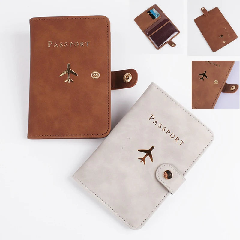 Leather Passport Holder Covers Case Waterproof Travel Credit Card Wallet Cute Passport Book for Women/Men Passport Cover