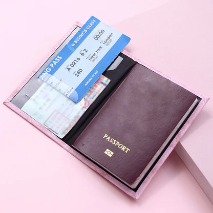 Marble Pattern Ticket Passport Holder Men Women Travel Protective Cover for ID Credit Card Wholesale