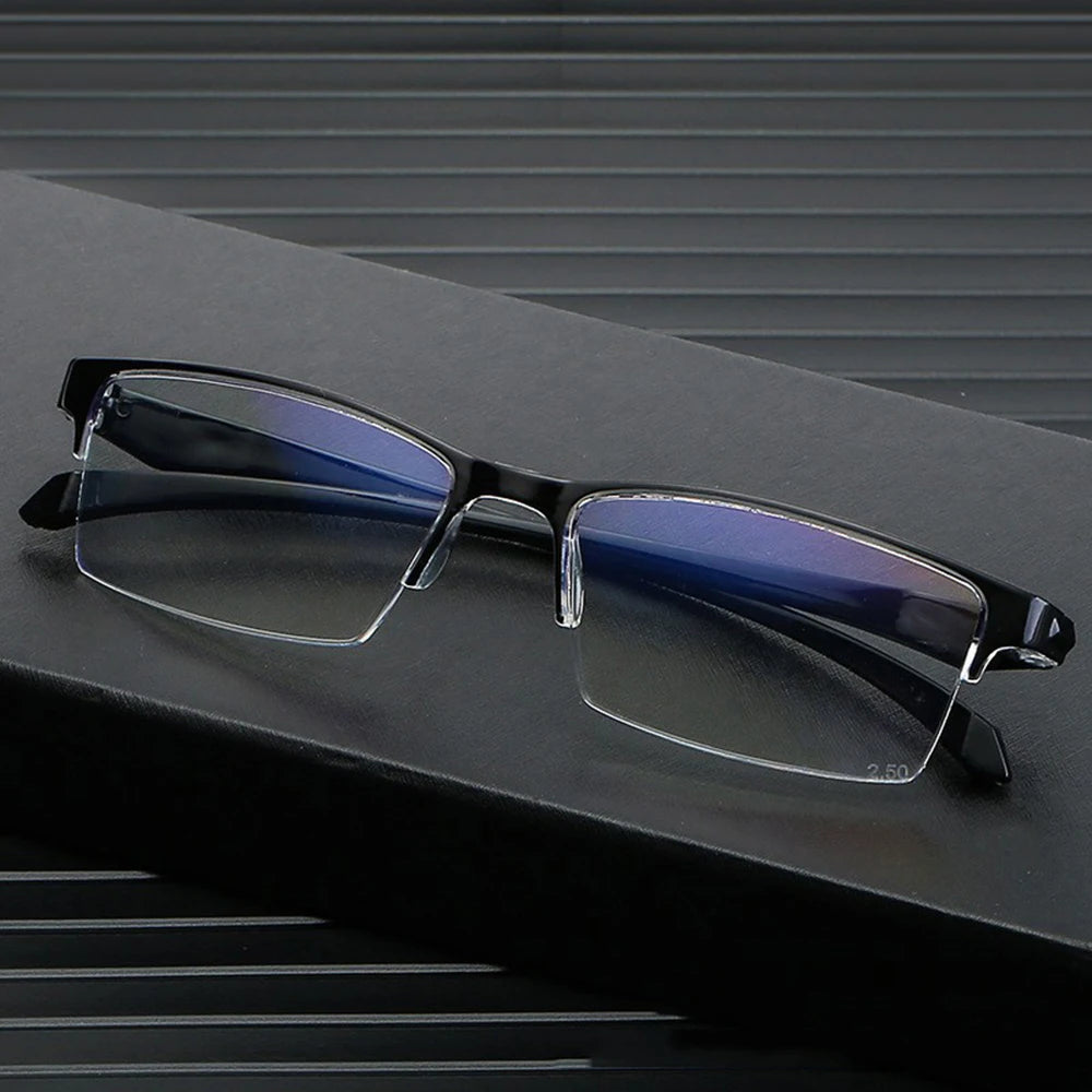 Magnifier Reading Glasses - Multifocal Smart Zoom Photochromic Metal Frame