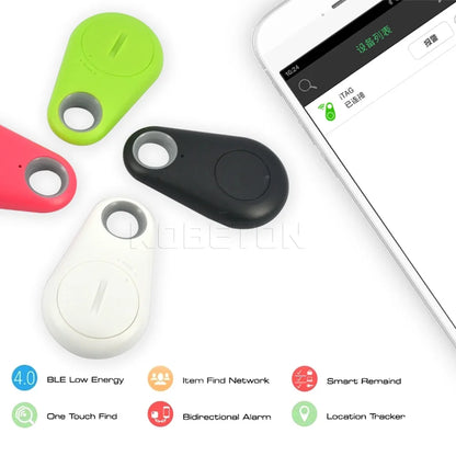 Kebidu Smart Tag Bluetooth Tracker Wireless GPS Locator for Children with Burglar Alarm Key Finder Self Timer