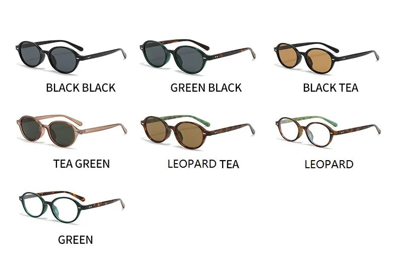 Retro Small Oval Sunglasses - Luxury Fashion Eyewear