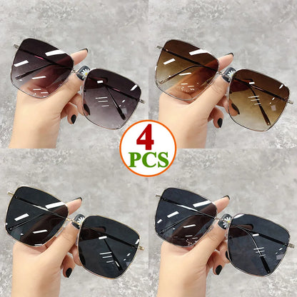 Retro Alloy Frame Sunglasses - Luxury Brand Design for Men and Women