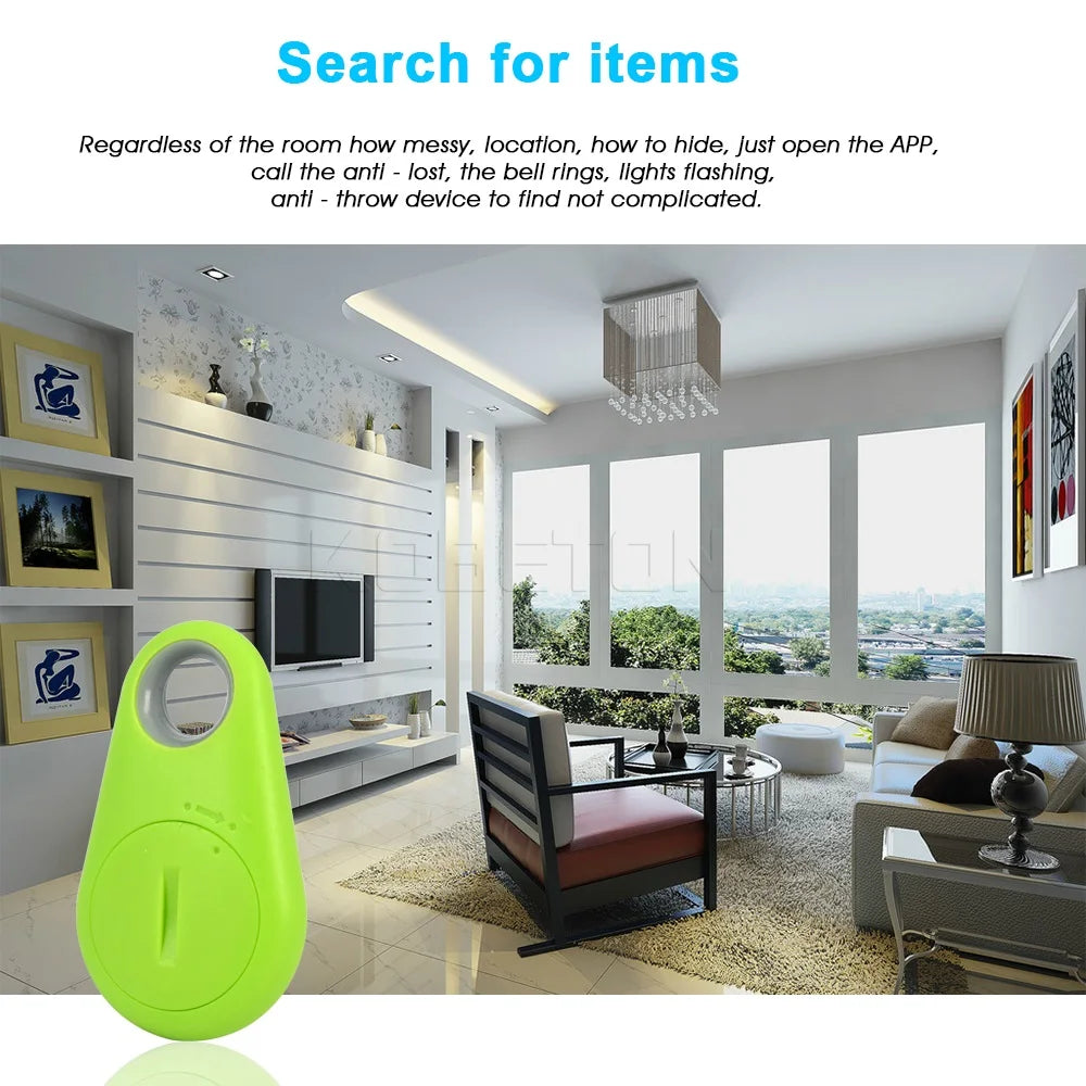 Kebidu Smart Tag Bluetooth Tracker Wireless GPS Locator for Children with Burglar Alarm Key Finder Self Timer