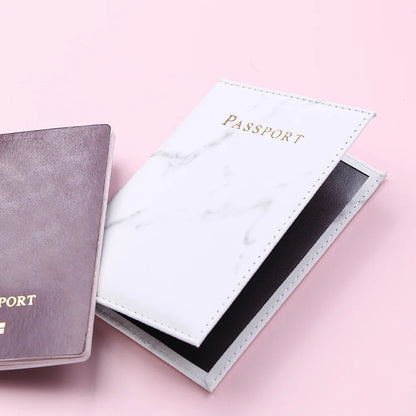 Marble Pattern Ticket Passport Holder Men Women Travel Protective Cover for ID Credit Card Wholesale