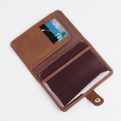 Leather Passport Holder Covers Case Waterproof Travel Credit Card Wallet Cute Passport Book for Women/Men Passport Cover