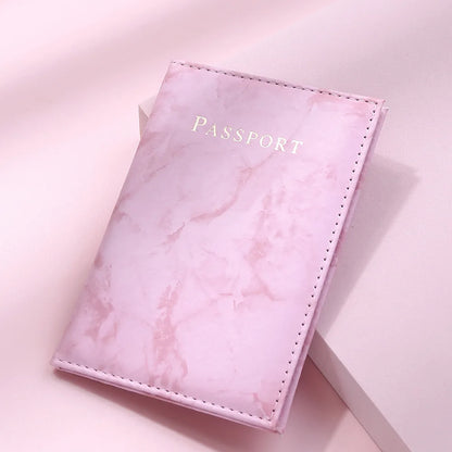 Marble Pattern Ticket Passport Holder Men Women Travel Protective Cover for ID Credit Card Wholesale