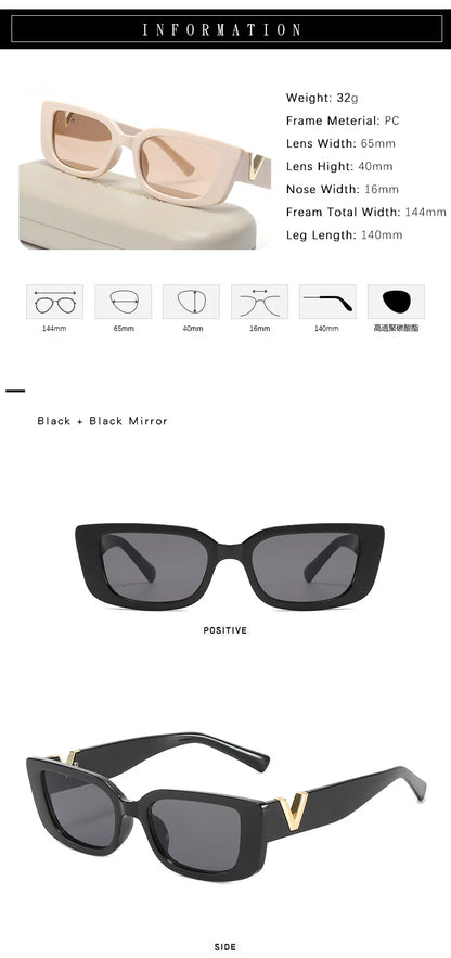 Retro Cool Small Frame Cat Eye Sunglasses - Luxury Fashion for Men and Women