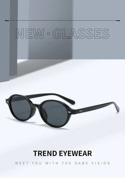 Retro Small Oval Sunglasses - Luxury Fashion Eyewear