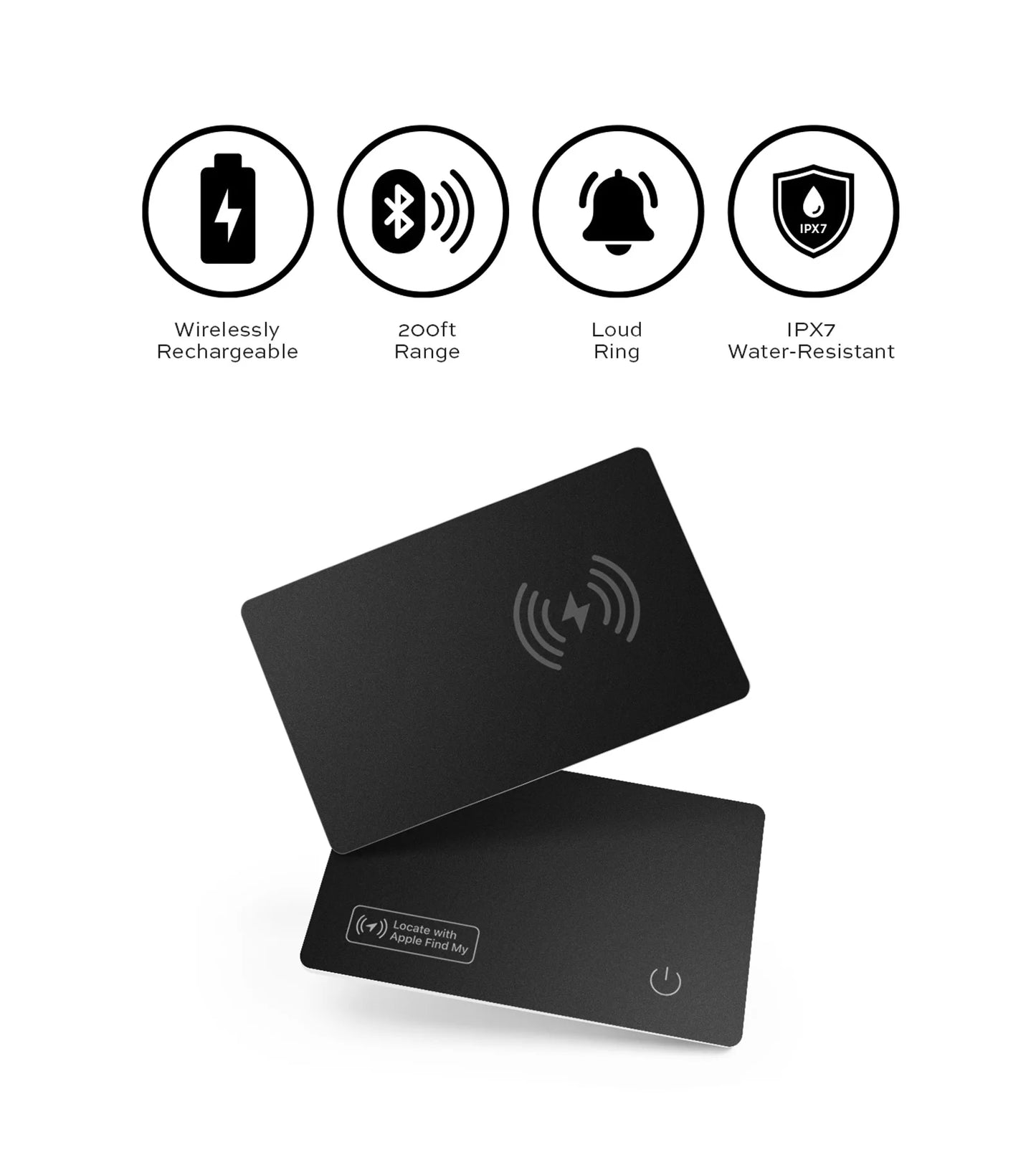 Wireless charging tracking location wallet tracker card GPS locator smart tag iphone apple device find my  airtag replacement