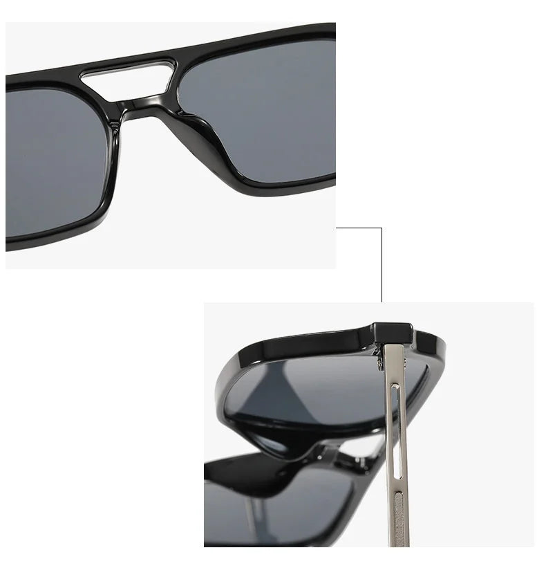 Rectangle Fashion Sunglasses for Women - Basic Classic Design