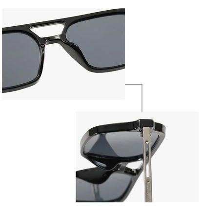 Rectangle Fashion Sunglasses for Women - Basic Classic Design