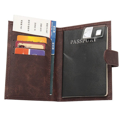 Leather Passport Holder Covers Case Waterproof Travel Credit Card Wallet Cute Passport Book for Women/Men Passport Cover