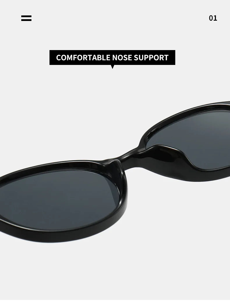 Retro Small Oval Sunglasses - Luxury Fashion Eyewear