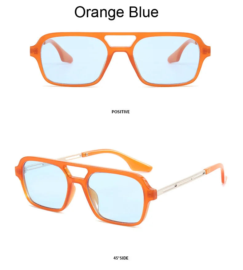 Rectangle Fashion Sunglasses for Women - Basic Classic Design