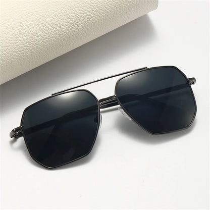 Fashion Men Sunglasses Pilot Classic Driving Sun Glasses Metal Frame Mirror Leisure Fishing Business Women Night Vision Eyewear