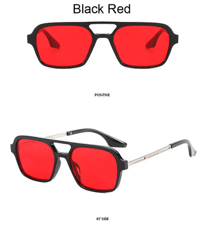 New Small Square Sunglasses - Retro Candy Colors for Women