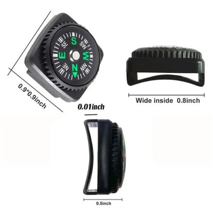 Portable Mini Wristband Compass Waterproof for Outdoor Activities like Hiking Travel Camping Emergency Survival Navigation