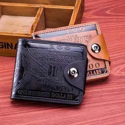 💼🎁 Exclusive Men's Novelty $100 Dollar Bill Wallet - The Perfect Blend of Style & Security! 🛡️💵"