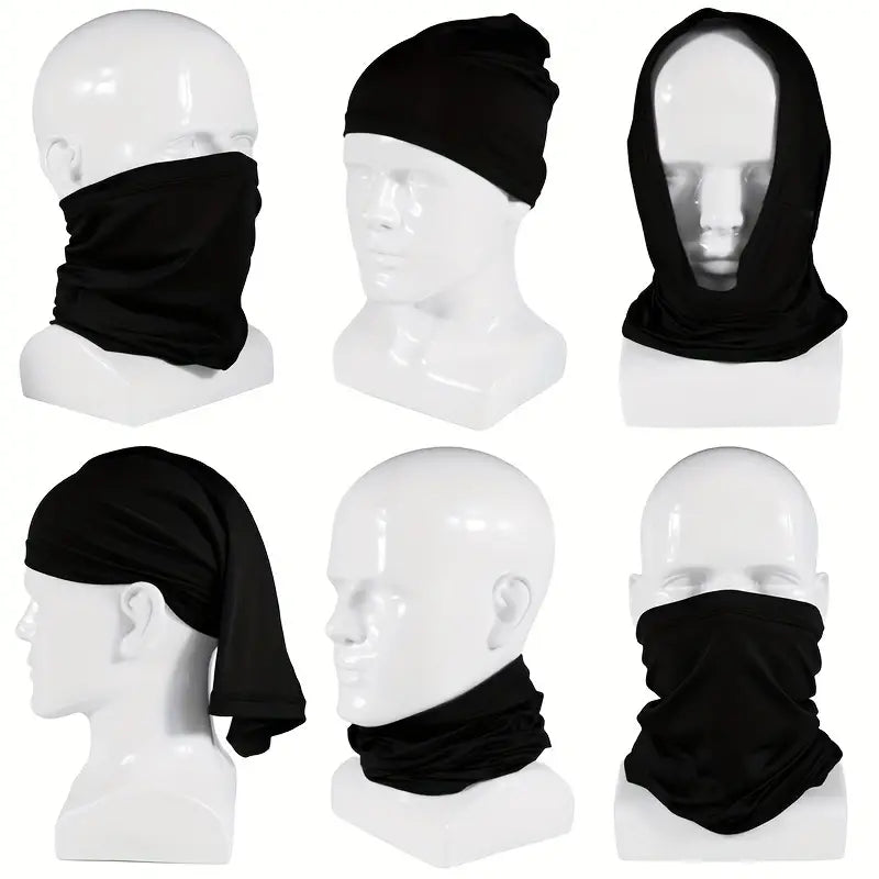 Ice Silk Anti Dust UV Buff Bandana Head Scarf Face Mask for Motorcycle Bicycle Fishing Sport