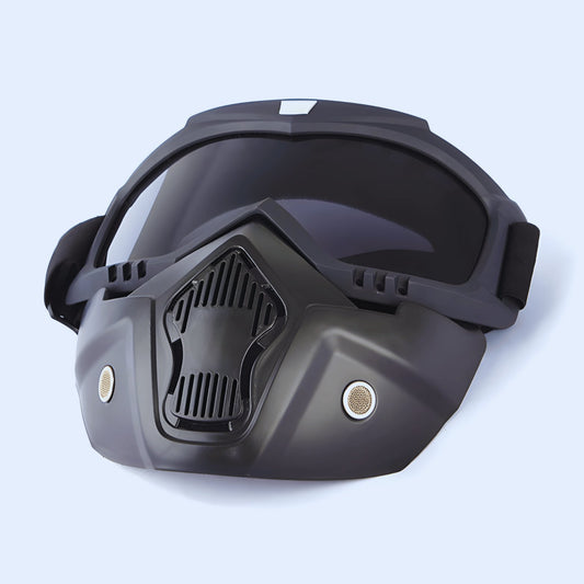 Motorcycle Helmet Goggles with Removable Face Mask 😎 - Windproof, UV Protection, and Impact-Resistant Eyewear 🏍️ - Merkanny