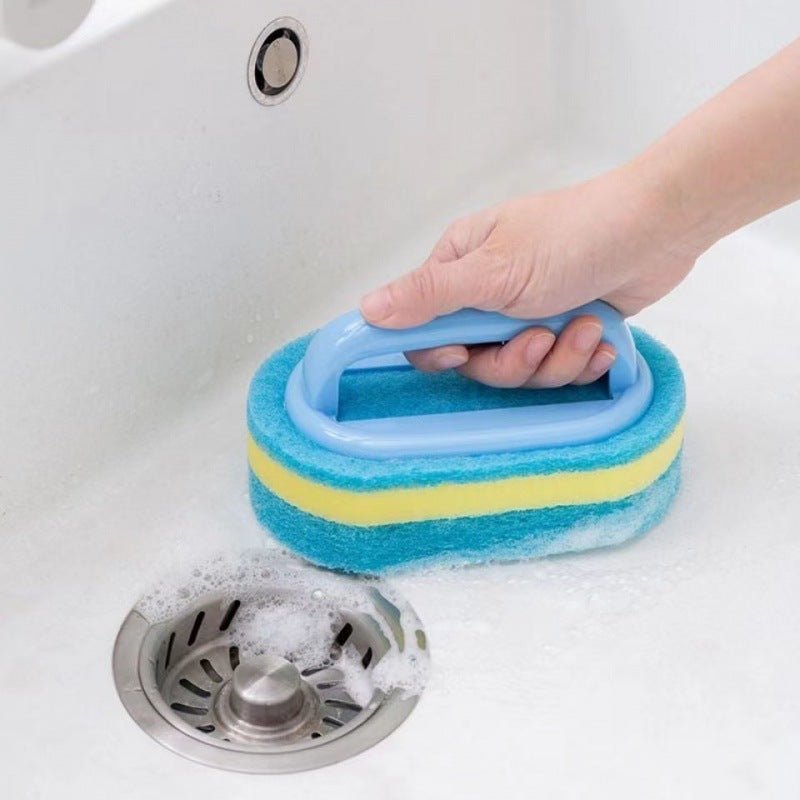 🧼 Multi-Layer Heavy-Duty Pool Scrubber Sponge - Ergonomic Handheld Design for Effortless Cleaning 🏊‍♂️ - Merkanny