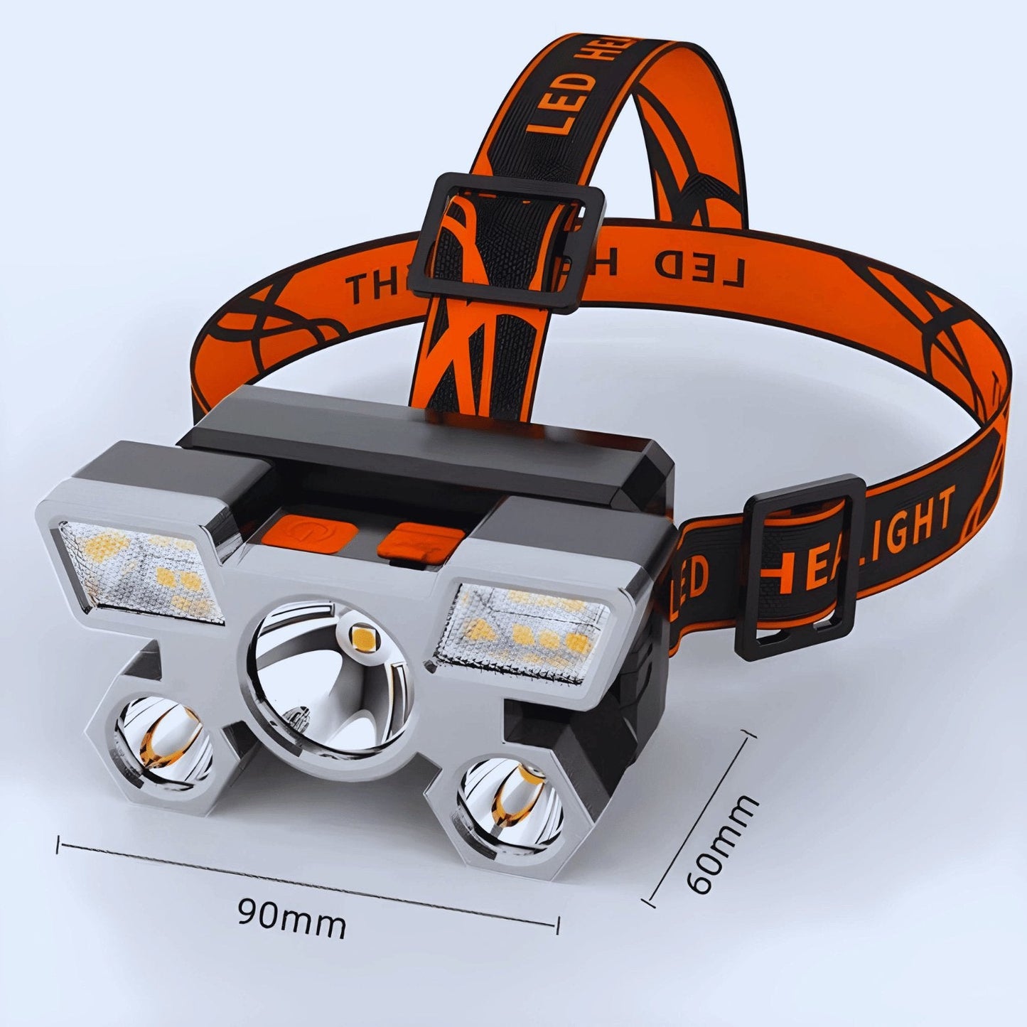 🌟 Ultra-Bright Rechargeable Headlamp HT5: 350 Lumen LED for Outdoor Adventures 🌲💡 - Merkanny