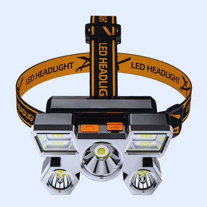 🌟 Ultra-Bright Rechargeable Headlamp HT5: 350 Lumen LED for Outdoor Adventures 🌲💡 - Merkanny